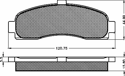 10364 BSF Комплект тормозных колодок, дисковый тормоз (фото 1)