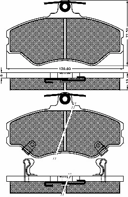 10390 BSF Комплект тормозных колодок, дисковый тормоз (фото 1)
