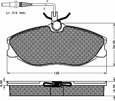 10414 BSF Комплект тормозных колодок, дисковый тормоз (фото 1)