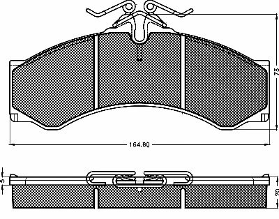 10420 BSF Комплект тормозных колодок, дисковый тормоз (фото 1)