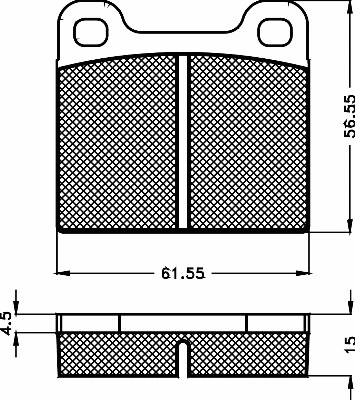 10435 BSF Комплект тормозных колодок, дисковый тормоз (фото 1)