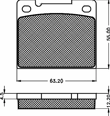 10442 BSF Комплект тормозных колодок, дисковый тормоз (фото 1)