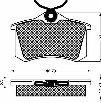 10480 BSF Комплект тормозных колодок, дисковый тормоз (фото 1)