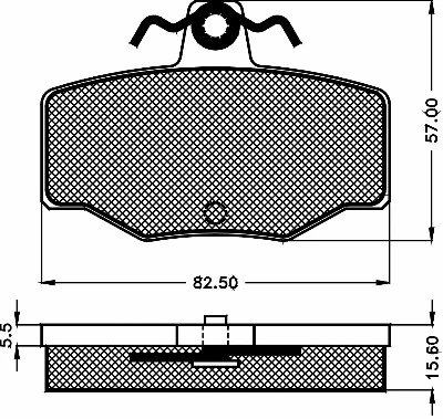 10498 BSF Комплект тормозных колодок, дисковый тормоз (фото 1)
