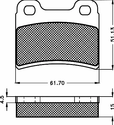 10507 BSF Комплект тормозных колодок, дисковый тормоз (фото 1)