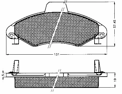 10565 BSF Комплект тормозных колодок, дисковый тормоз (фото 1)