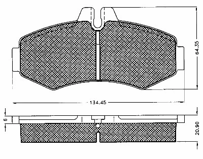 10572 BSF Комплект тормозных колодок, дисковый тормоз (фото 1)