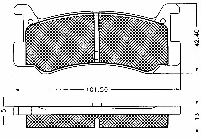 10613 BSF Комплект тормозных колодок, дисковый тормоз (фото 1)