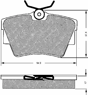 10651 BSF Комплект тормозных колодок, дисковый тормоз (фото 1)