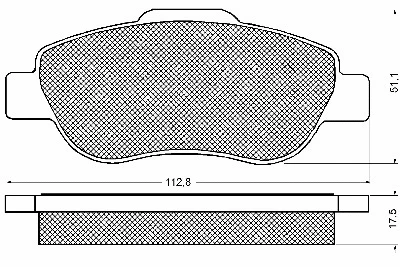 10699 BSF Комплект тормозных колодок, дисковый тормоз (фото 1)