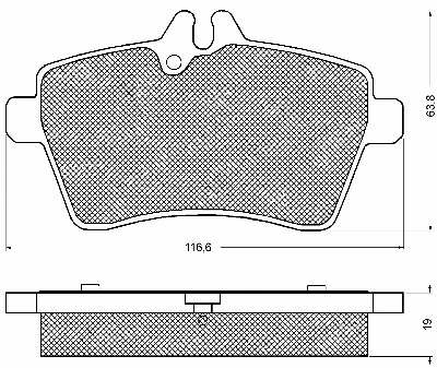 10715 BSF Комплект тормозных колодок, дисковый тормоз (фото 1)