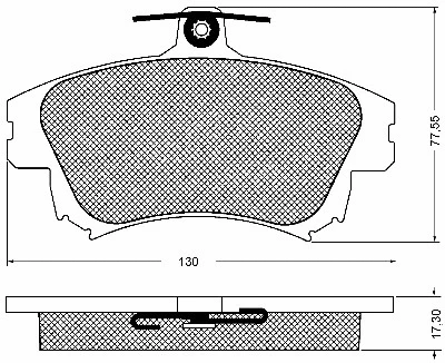 10740 BSF Комплект тормозных колодок, дисковый тормоз (фото 1)