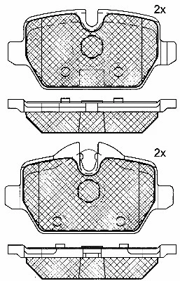 10782 BSF Комплект тормозных колодок, дисковый тормоз (фото 1)