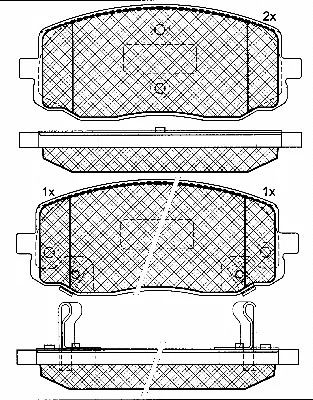 10802 BSF Комплект тормозных колодок, дисковый тормоз (фото 1)