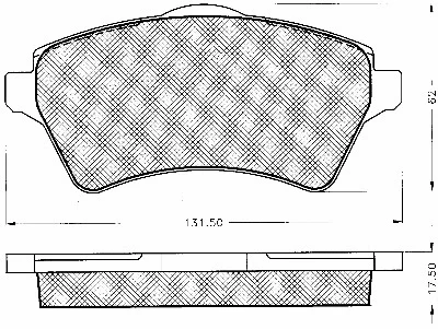 10803 BSF Комплект тормозных колодок, дисковый тормоз (фото 1)