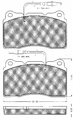 10829 BSF Комплект тормозных колодок, дисковый тормоз (фото 1)