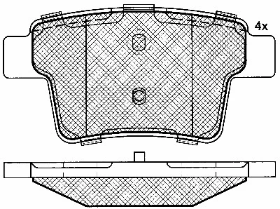 10875 BSF Комплект тормозных колодок, дисковый тормоз (фото 1)