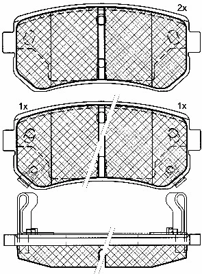 10902 BSF Комплект тормозных колодок, дисковый тормоз (фото 1)