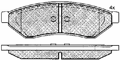 10907 BSF Комплект тормозных колодок, дисковый тормоз (фото 1)