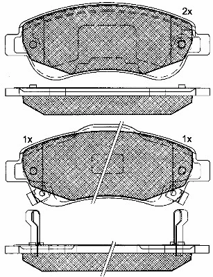 10917 BSF Комплект тормозных колодок, дисковый тормоз (фото 1)