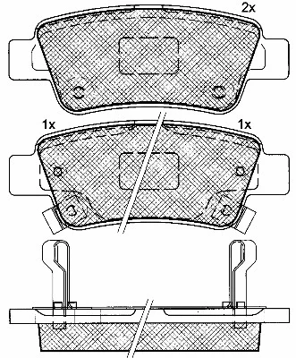 10918 BSF Комплект тормозных колодок, дисковый тормоз (фото 1)