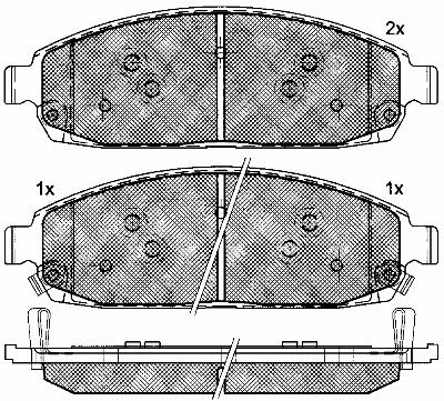 10925 BSF Комплект тормозных колодок, дисковый тормоз (фото 1)