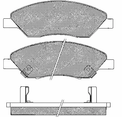 10931 BSF Комплект тормозных колодок, дисковый тормоз (фото 1)