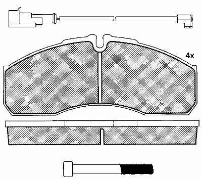 10939 BSF Комплект тормозных колодок, дисковый тормоз (фото 1)