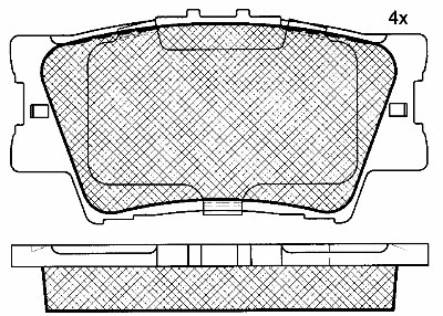 10949 BSF Комплект тормозных колодок, дисковый тормоз (фото 1)