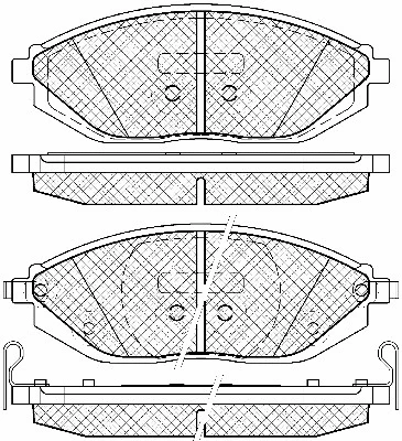 20022 BSF Комплект тормозных колодок, дисковый тормоз (фото 1)