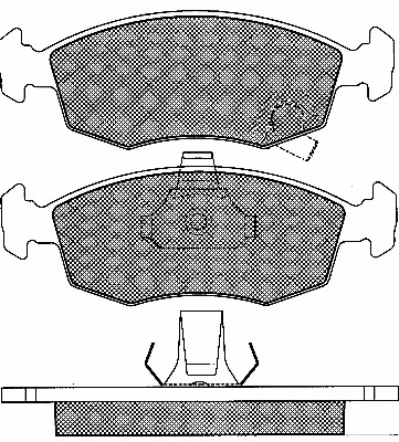 20029 BSF Комплект тормозных колодок, дисковый тормоз (фото 1)