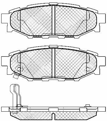 20091 BSF Комплект тормозных колодок, дисковый тормоз (фото 1)