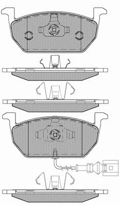 20124 BSF Комплект тормозных колодок, дисковый тормоз (фото 1)