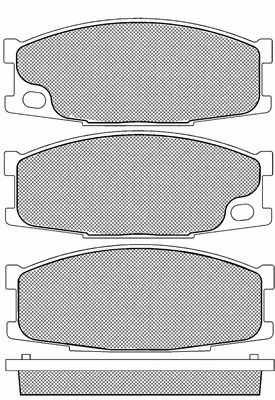 20166 BSF Комплект тормозных колодок, дисковый тормоз (фото 1)