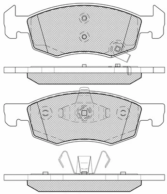 20169 BSF Комплект тормозных колодок, дисковый тормоз (фото 1)