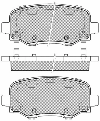 20173 BSF Комплект тормозных колодок, дисковый тормоз (фото 1)