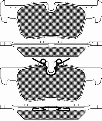 20178 BSF Комплект тормозных колодок, дисковый тормоз (фото 1)