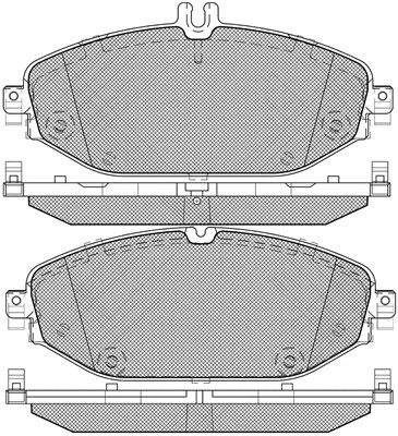 20194 BSF Комплект тормозных колодок, дисковый тормоз (фото 1)