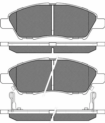 20227 BSF Комплект тормозных колодок, дисковый тормоз (фото 1)