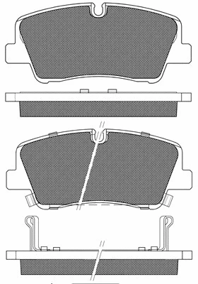 20231 BSF Комплект тормозных колодок, дисковый тормоз (фото 1)