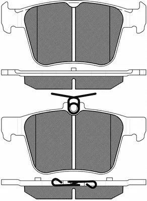 20232 BSF Комплект тормозных колодок, дисковый тормоз (фото 1)