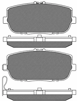 20238 BSF Комплект тормозных колодок, дисковый тормоз (фото 1)