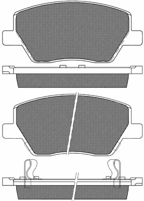 20241 BSF Комплект тормозных колодок, дисковый тормоз (фото 1)