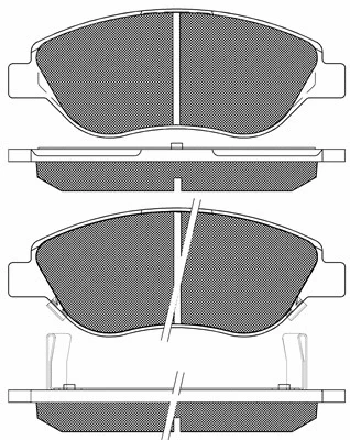 20242 BSF Комплект тормозных колодок, дисковый тормоз (фото 1)