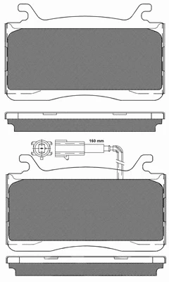 20251 BSF Комплект тормозных колодок, дисковый тормоз (фото 1)