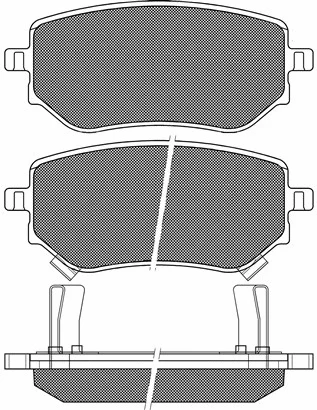 20272 BSF Комплект тормозных колодок, дисковый тормоз (фото 1)