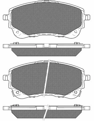 20280 BSF Комплект тормозных колодок, дисковый тормоз (фото 1)
