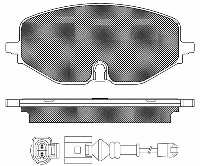 20283 BSF Комплект тормозных колодок, дисковый тормоз (фото 1)