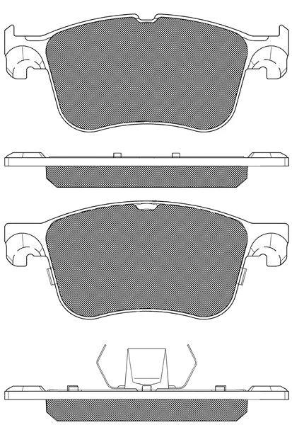 20297 BSF Комплект тормозных колодок, дисковый тормоз (фото 1)