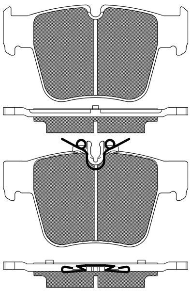 20304 BSF Комплект тормозных колодок, дисковый тормоз (фото 1)